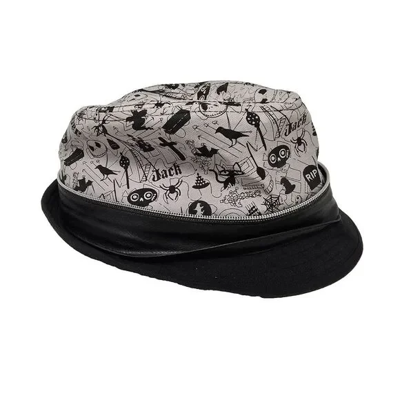 Disney Parks Nightmare Before Christmas Jack Skellington Fedora Hat Cap Adult OS - Picture 1 of 6